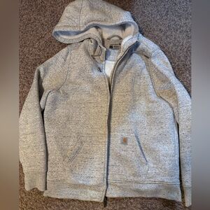 Carhartt Heather Gray Sherpa-Lined Jacket